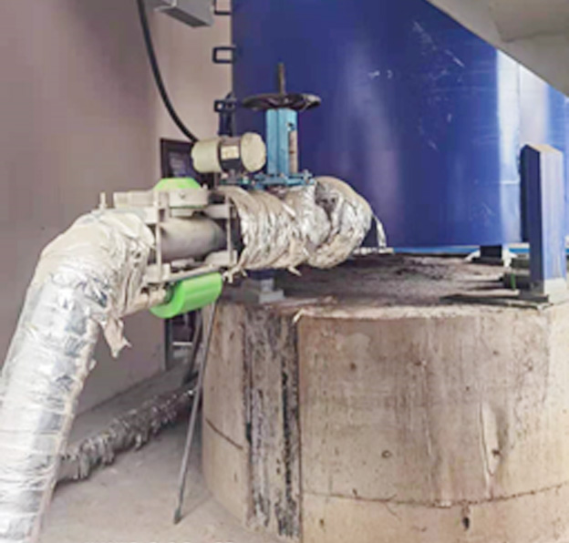 Na-22放射性儀表充填攪拌罐出口管道密度測(cè)量案例(圖1)